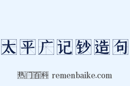 太平广记钞造句是什么意思的图片